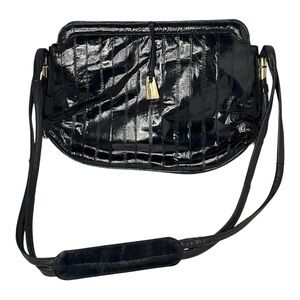 Vintage Eel-skin Black Women's Bag